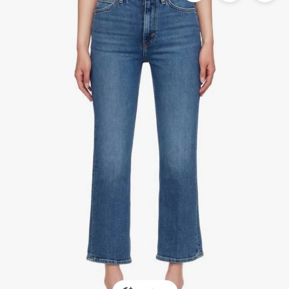 Re/Done 70s Crop Boot Classic Women’s Jeans - Blue